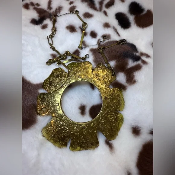 SOLD Vintage Mid Century Modernist JB Pericles of Haiti Brass-Chenet D'Haiti era - Picture 6 of 10